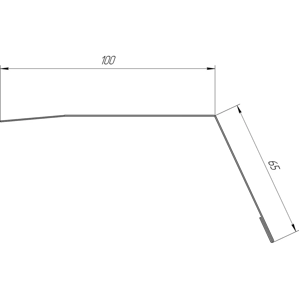 Планка карнизная 100x65 мм 2 м 0.4 мм цвет RAL 8017 коричневый 84427763 STLM-2119375 Santreyd  - Вид №3