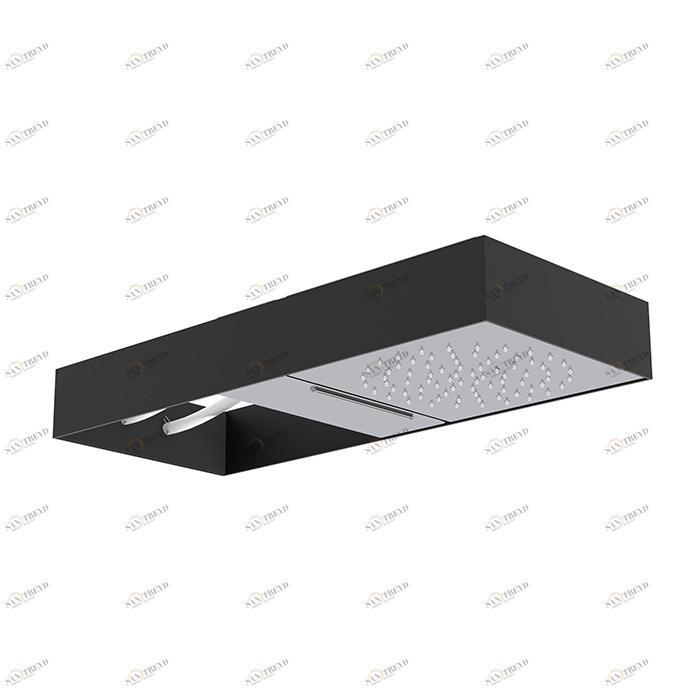 F2992N Верхний душ Moove в чёрной матовой раме FIMA CARLO FRATTINI Wellness 