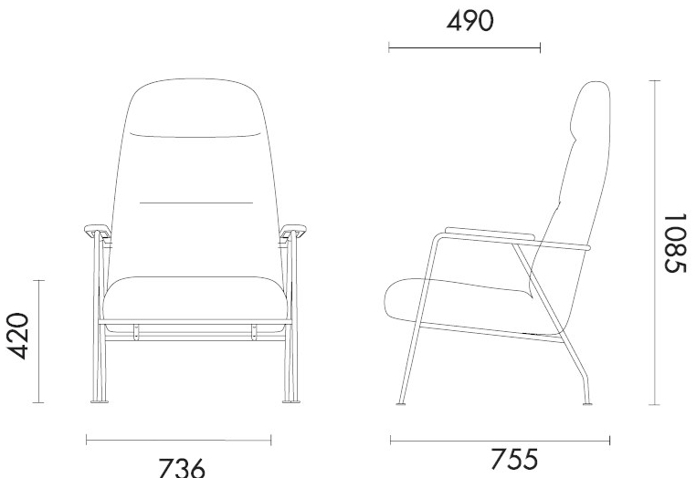 Grado Design Кресло из ткани с подголовником Puffy Gm-a-181 - Вид №3