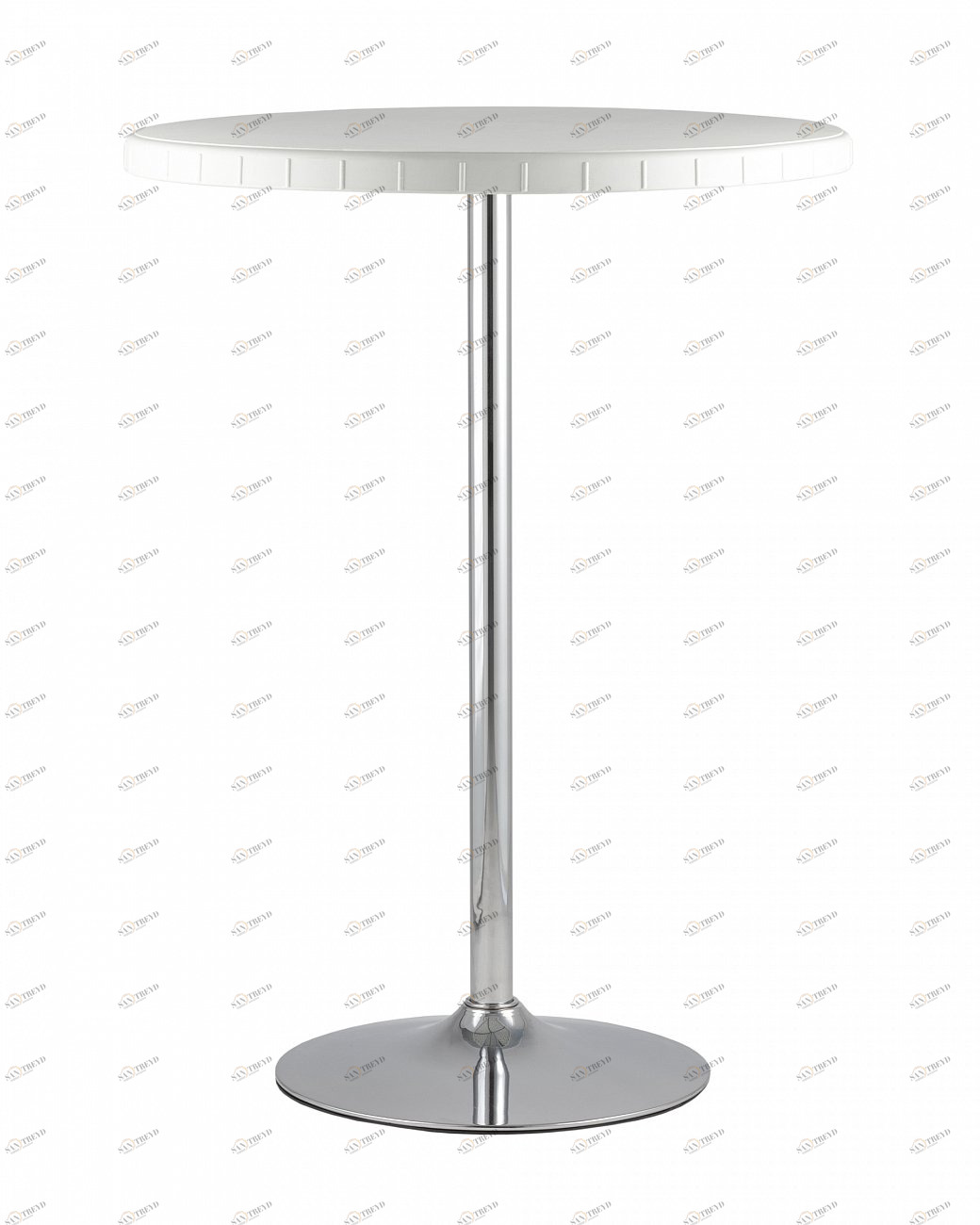 Стол барный круглый белый D 80 см "Кейт" STOOL GROUP  00-3958665 Белый;хром 