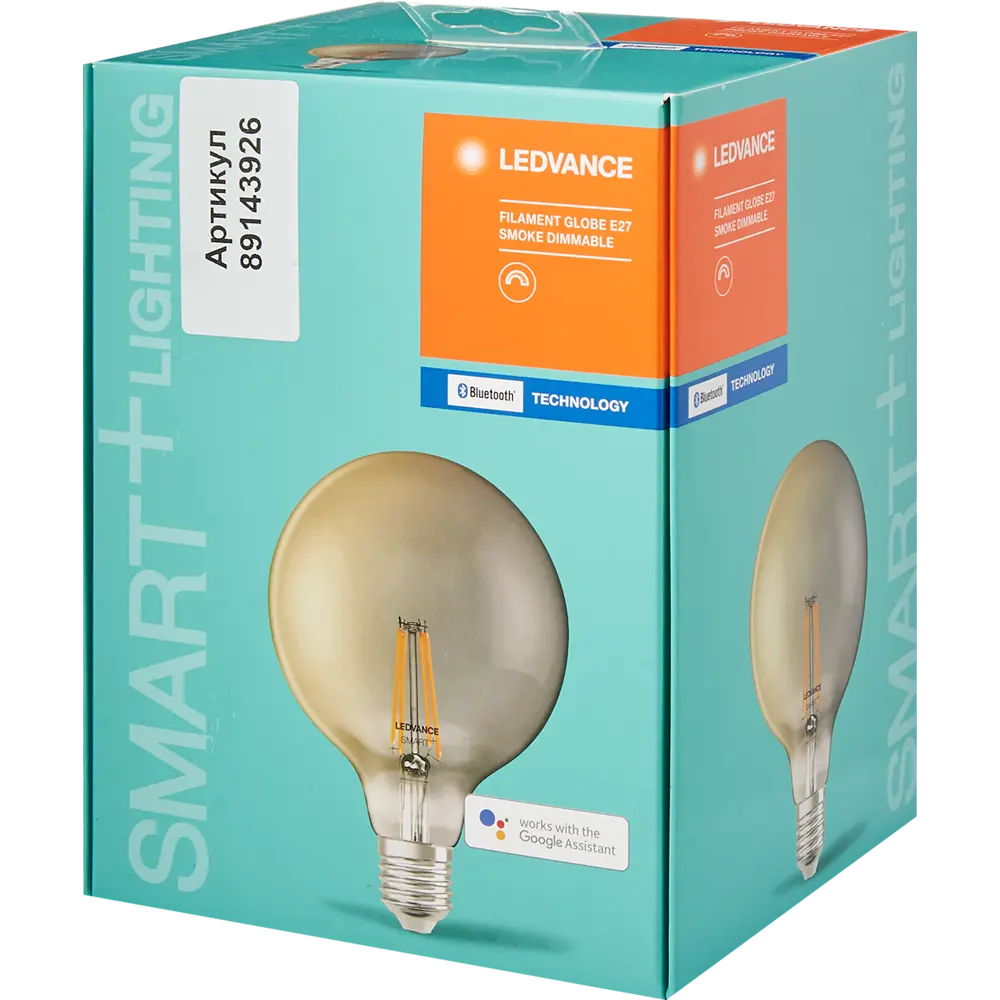 Лампа умная светодиодная Osram Smart Plus E27 220-240 В 6 Вт шар большой тонированная 600 лм, теплый белый свет 89143926 STLM-2060397 LEDVANCE  - Вид №3