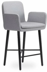 ROSSIN Табурет из ткани с подлокотниками и спинкой Sofie