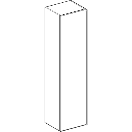 500.554.JI.1 Высокий шкафчик Geberit Citterio с одной дверью Geberit  - Вид №1