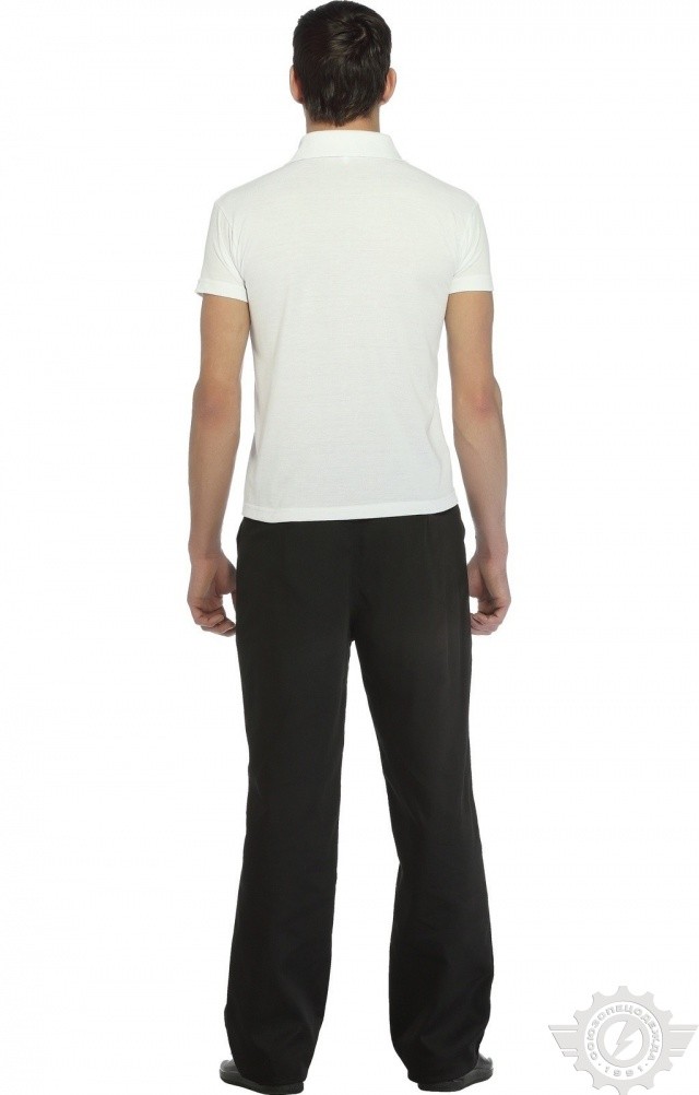 66338 Тенниска-поло белая  Одежда для салонов красоты  размер S (46) Спецодежда  - Вид №4