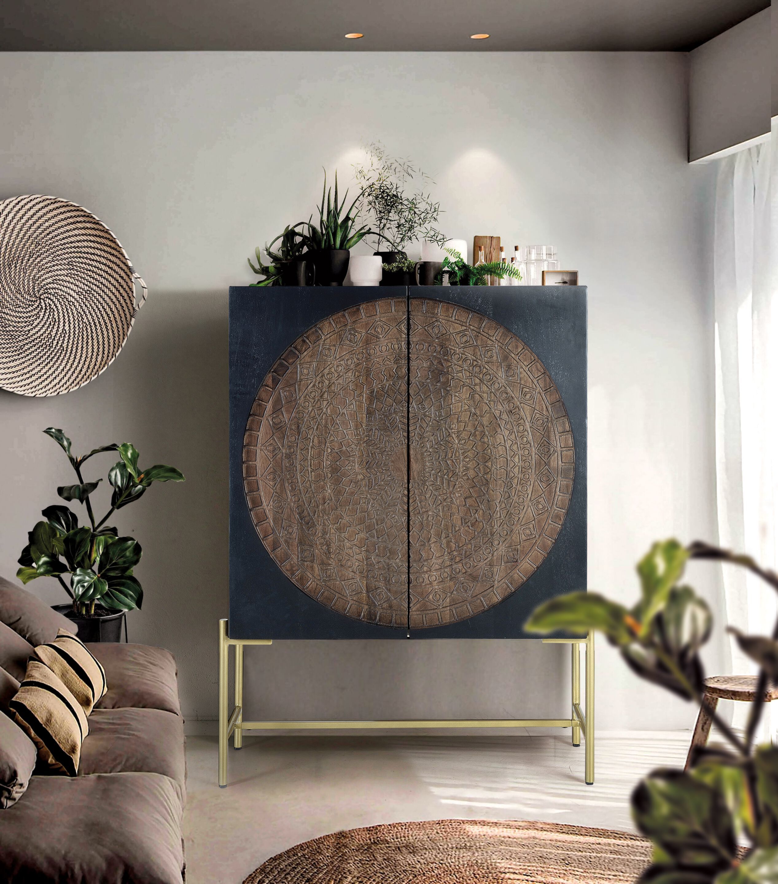 Сервант из манго с распашными дверцами Giner y Colomer Parìs ARCH-00006864 - Вид №1