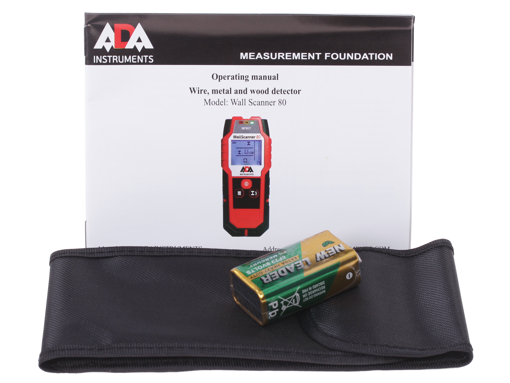 Детектор металла (проводки) ADA Wall Scanner 80 1040603 STDN-0024301 - Вид №6