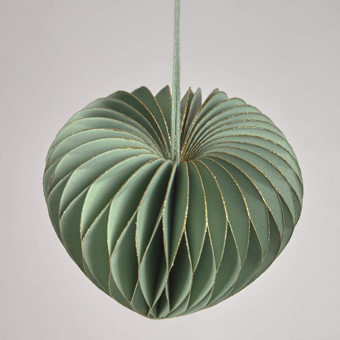 093406 Набор из 3 зеленых рождественских украшений La Forma Uriel