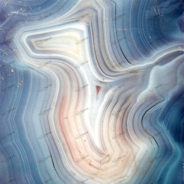 Арт-панель на холсте Alex Turco Minerals Blue Monolith BLUEMONOLITH