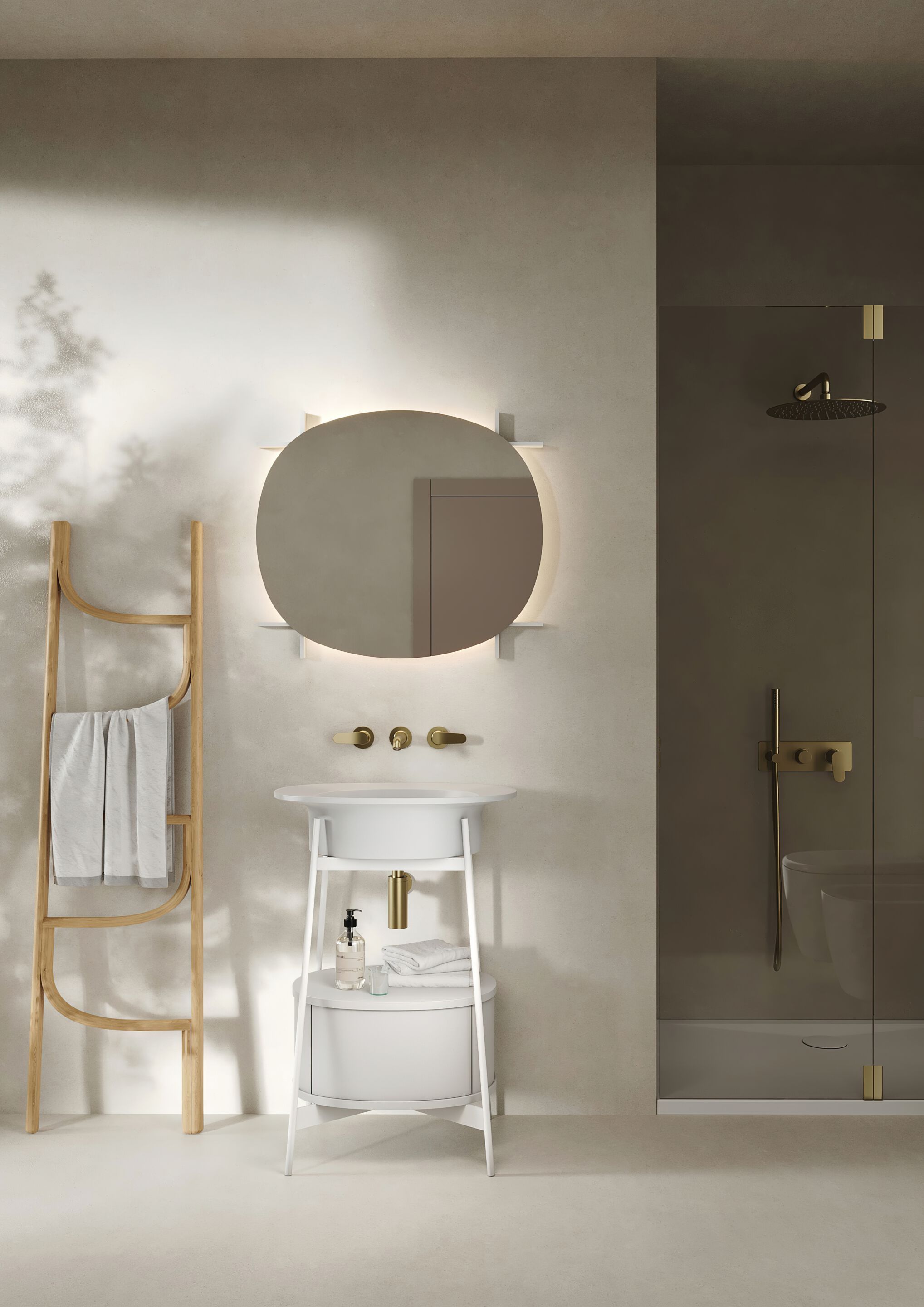 Керамическая раковина с металлическим каркасом Azzurra Ceramica IRIDE ARCH-00019058 - Вид №3