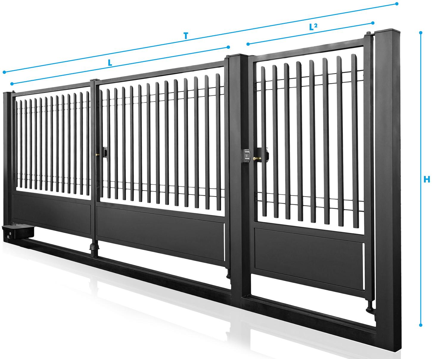 GRIGLIATI BALDASSAR Стальные пешеходные и подъездные ворота Baldablock sun-id-1435312 - Вид №1