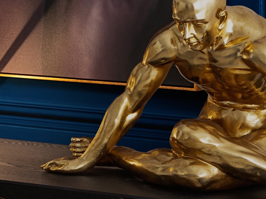 099176 Фигурка большая золото Schuller Yoga  - Вид №2