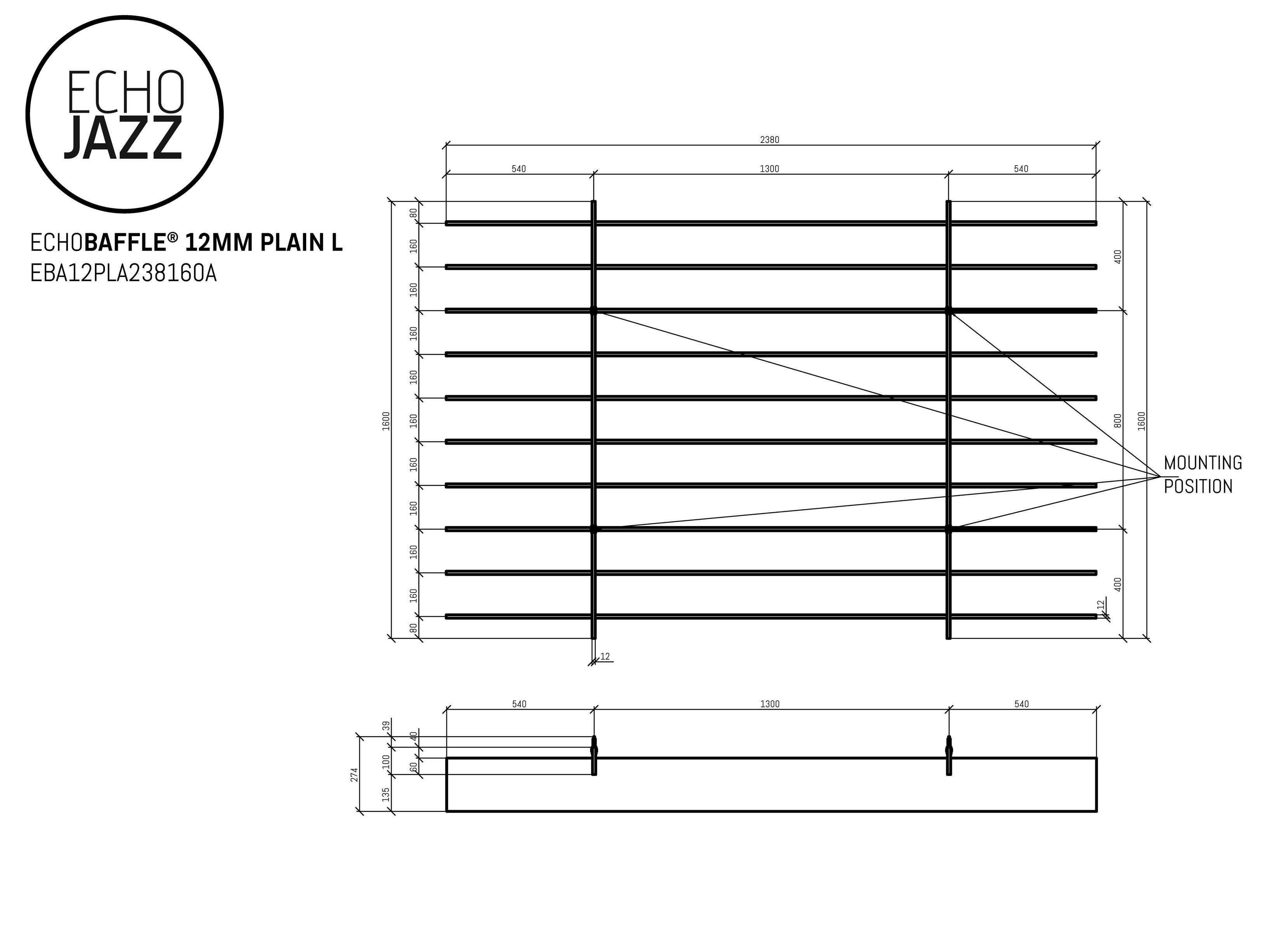 Акустическая подвесная панель из ПЭТ ECHOJAZZ ECHOBAFFLE® ARCH-00122533 - Вид №17
