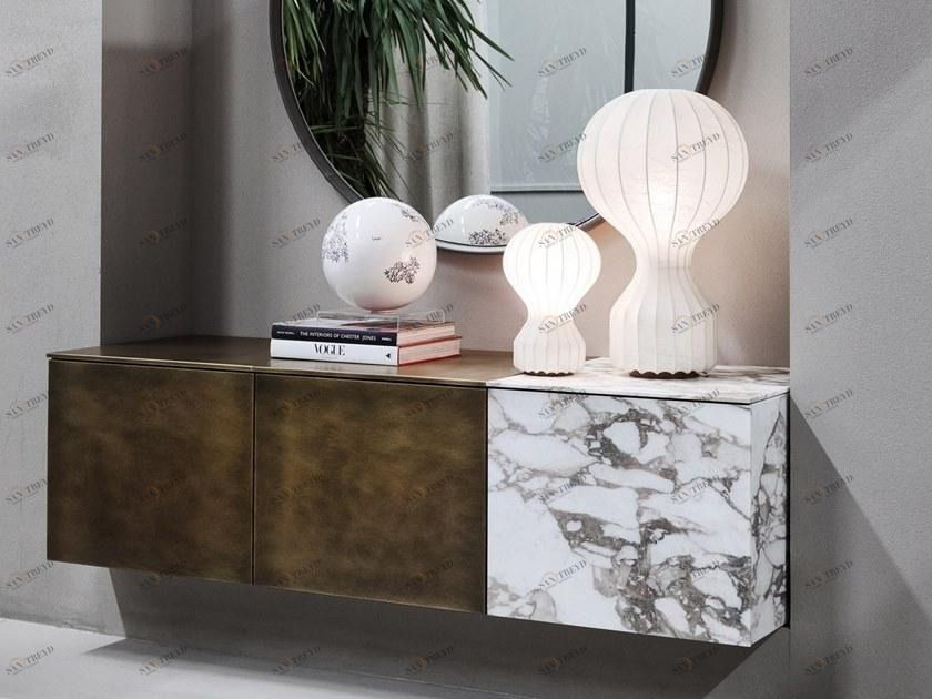 Meridiani Подвесной буфет из латуни с распашными дверцами sun-id-1375103