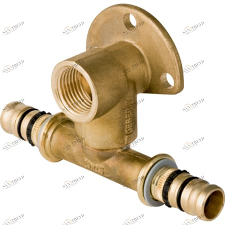 GEBERIT 612.302.00.5 Т-образная водорозетка Geberit Mepla 90° с уступом 