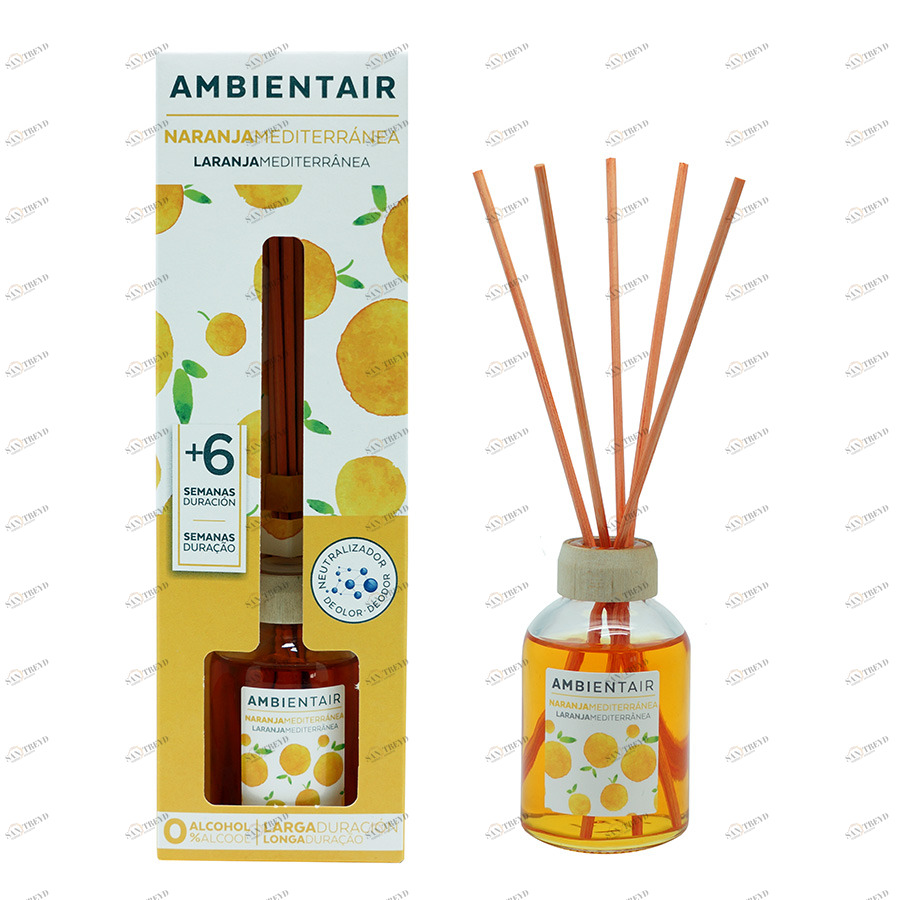 Диффузор ароматический 50 мл "Средиземноморский апельсин" AMBIENTAIR  00-3881135 Оранжевый 