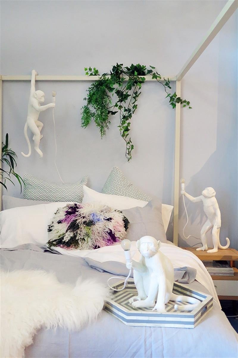 SELETTI Настольная лампа 14882 sitting MONKEY ЖИВОТНЫЕ  Белый - Вид №15