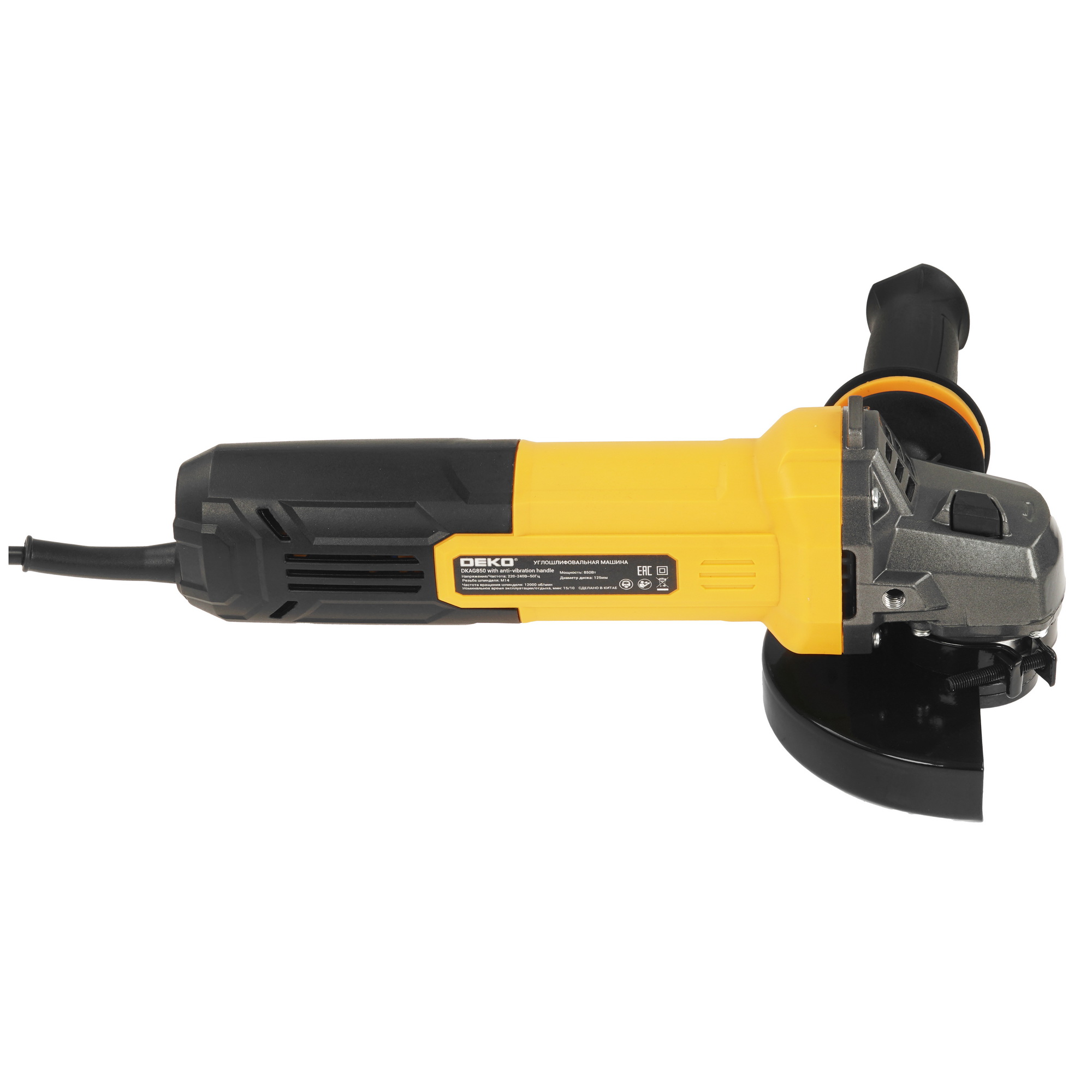 Углошлифовальная машина (УШМ) DEKO DKAG850 9229354 STDN-0148445 - Вид №3