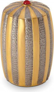 10593258 L’Objet Свеча 8x12см "Золотой вояж""Юбилейный выпуск, 10 лет" (позолота, платиновое покрытие) Фарфор