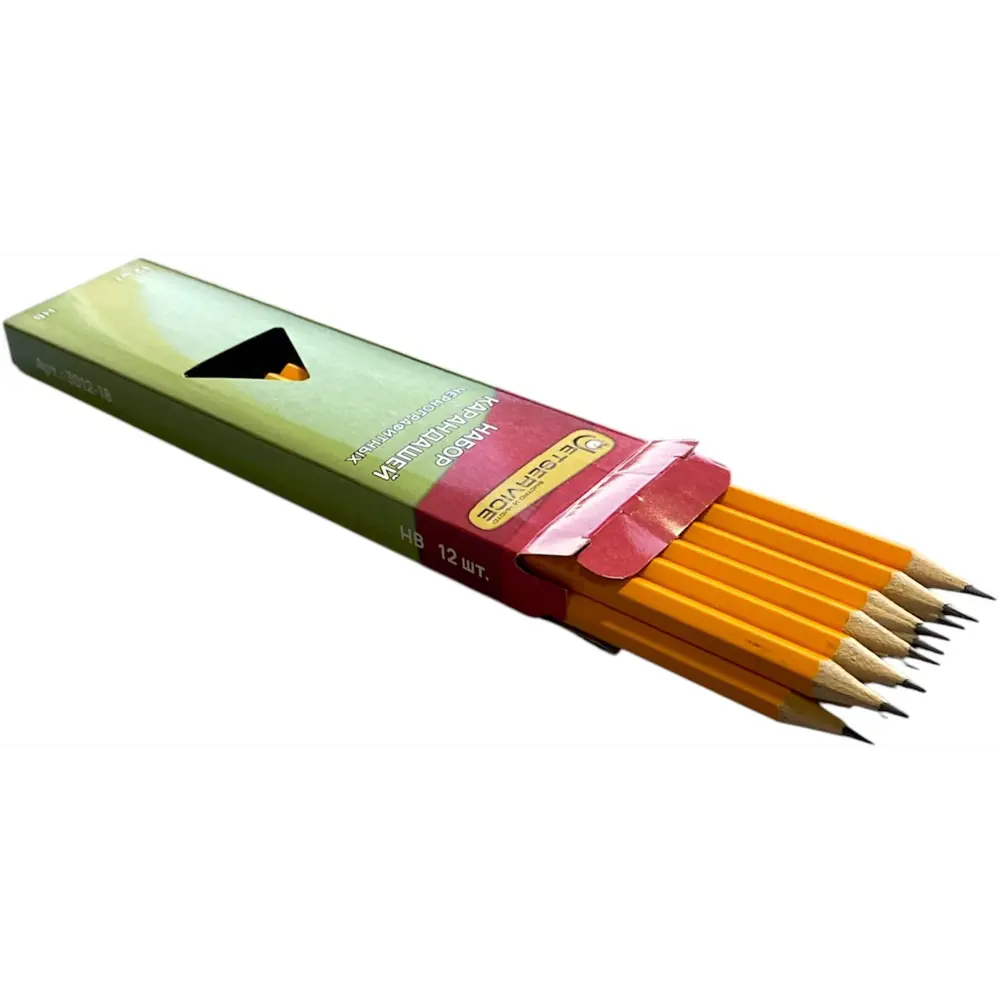 Карандаш строительный Jetservice графитовый черный, 12 шт. 89403472 STLM-1439408 - Вид №6