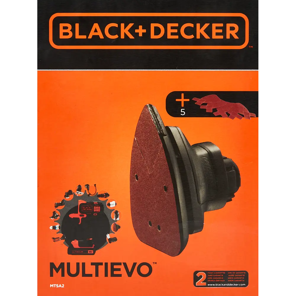 Насадка для мультиинструмента Black + Decker MultiEvo MTSA2-XJ шлифовальная машина 16069872 STLM-2151994  - Вид №3