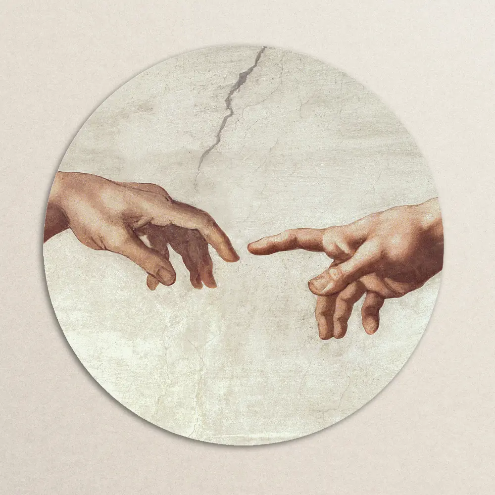 Картина на стекле Postermarket Прикосновение 40x40 см STLM-2162973