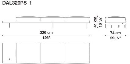 B&B Italia 3-х местный тканевый диван Dock sun-id-1376507 - Вид №46