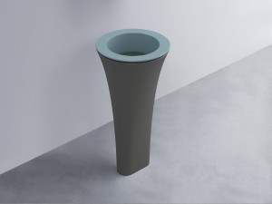 AMLA45-PL+AMPILT-MU+AMCOLT-CM Раковина Amedeo Tondo отдельностоящая cielo Enjoy + Amedeo