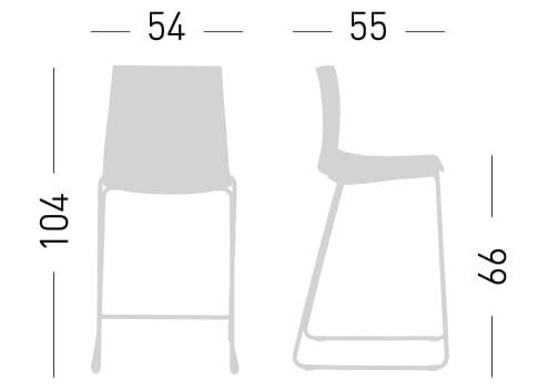 Стул для саней из инженерного пластика GABER Kanvas ARCH-00050619 - Вид №5