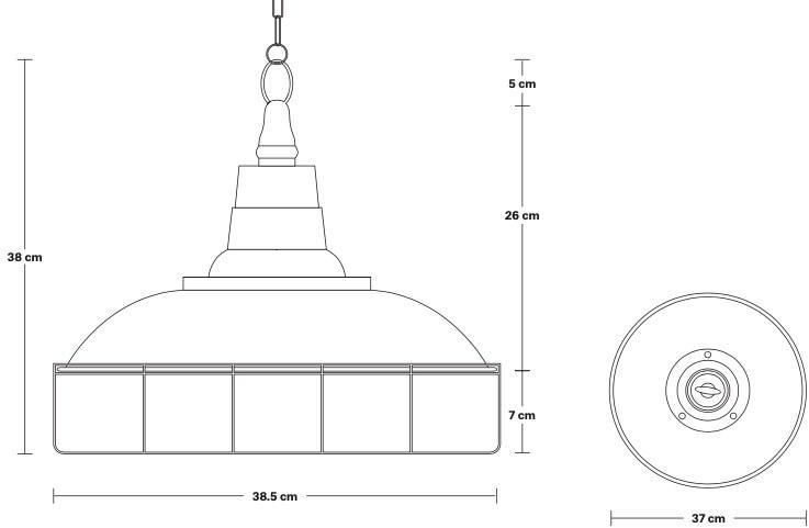 Industville Подвесной светильник из железа  Rt-ep14-o-ccn-cg  - Вид №3