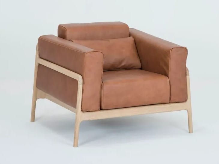 Кожаное кресло с подлокотниками Gazzda Фавн ARCH-00005546 - Вид №1