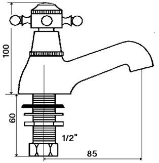 rvb Смеситель для раковины на столешнице с одним отверстием 1920-1921 1921.--.34 - Вид №1