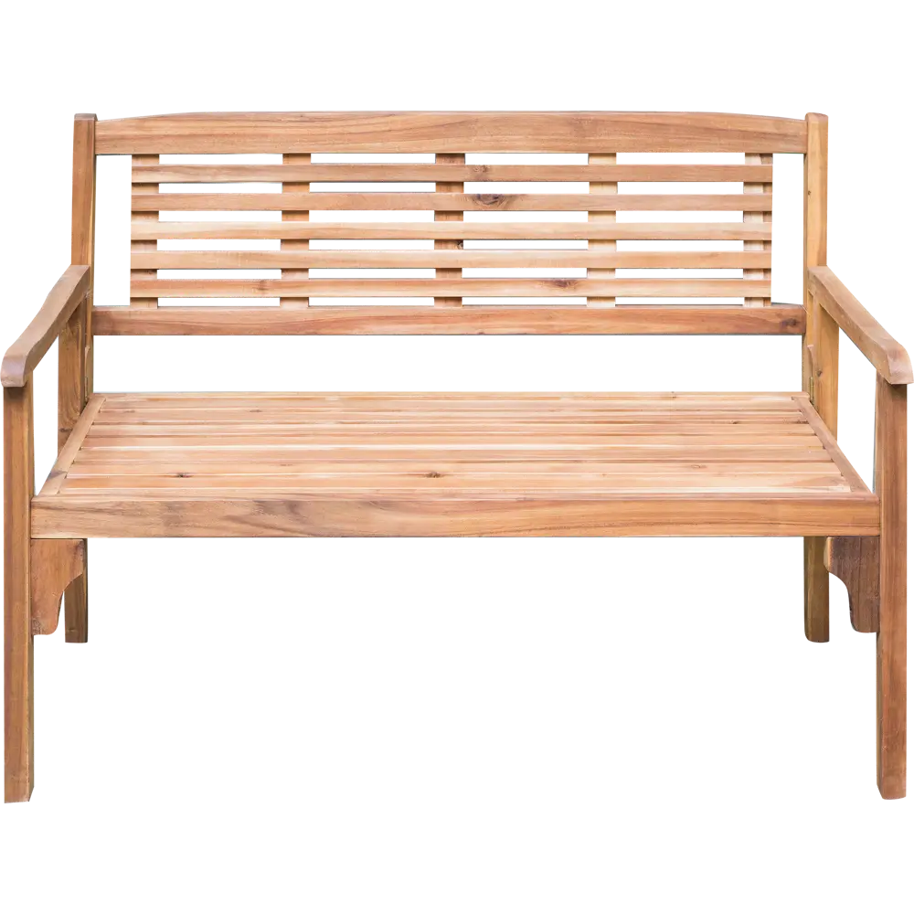 Скамья садовая складная 120x54x91 см дерево светло коричневая NATERIAL STLM-2110874 - Вид №3