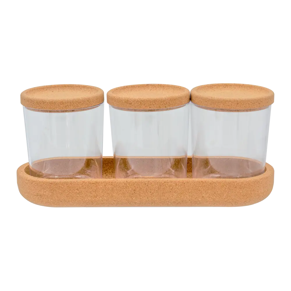 Набор аксессуаров для ванной комнаты Berossi Korely цвет прозрачный STLM-2169304 - Вид №2