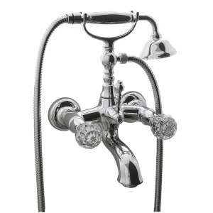 F5084C Смеситель для ванны внешнего монтажа с душевым комплектом FIMA CARLO FRATTINI Elizabeth Chic