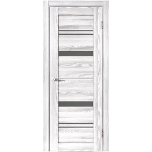 Дверь межкомнатная остеклённая с замком и петлями в комплекте Монса 60x200 см ПВХ цвет ривьера айс 89340305 STLM-2048932
