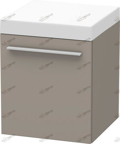 XL270404343 Мобильная тумба X-Large #XL2704 400 x 400 мм Базальт матовый, декор Duravit