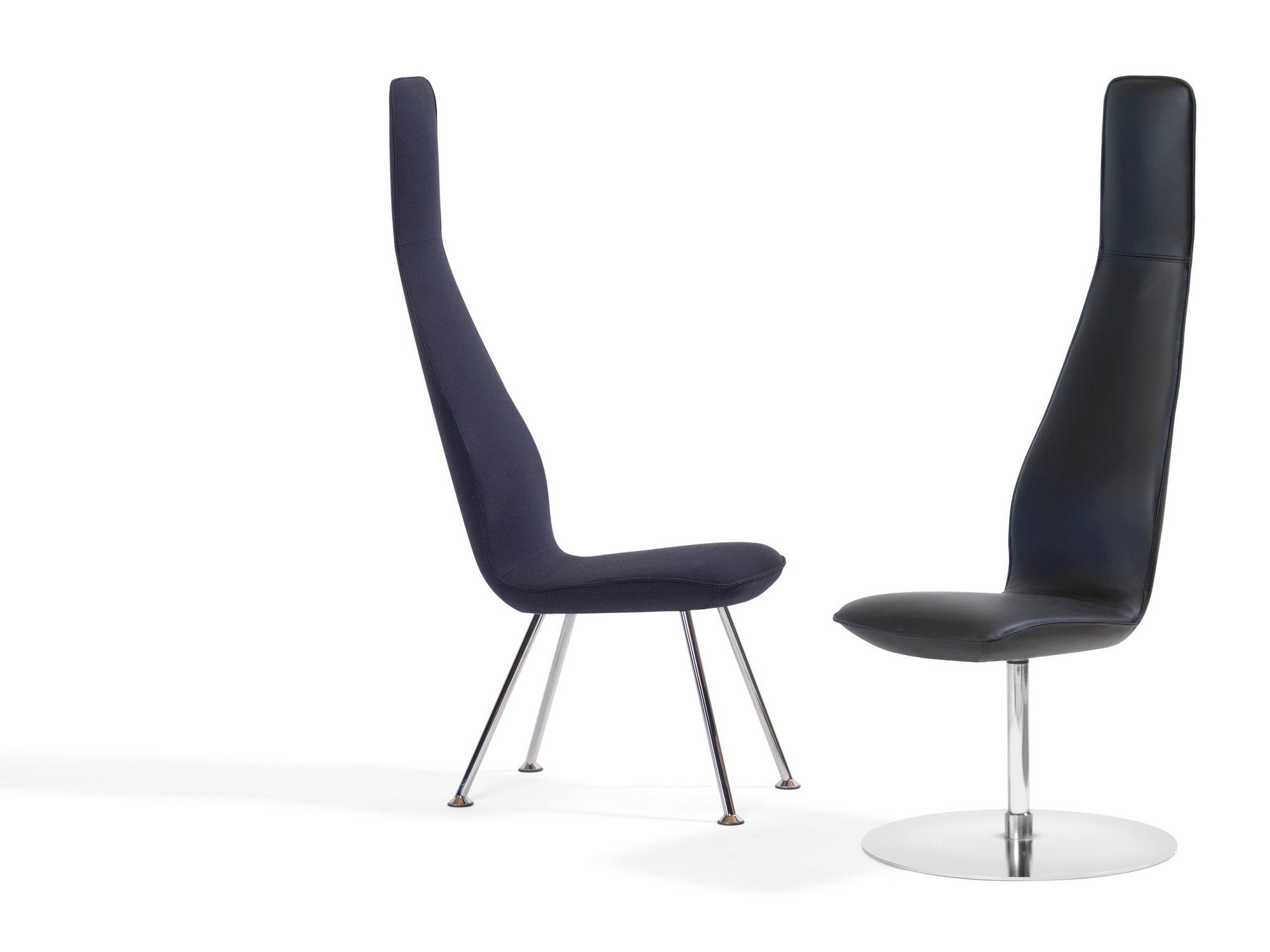 Стул из ткани с высокой спинкой Bla Station POPPE ARCH-00127269 - Вид №3