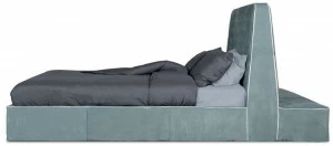 BAXTER Кожаная кровать с мягким изголовьем