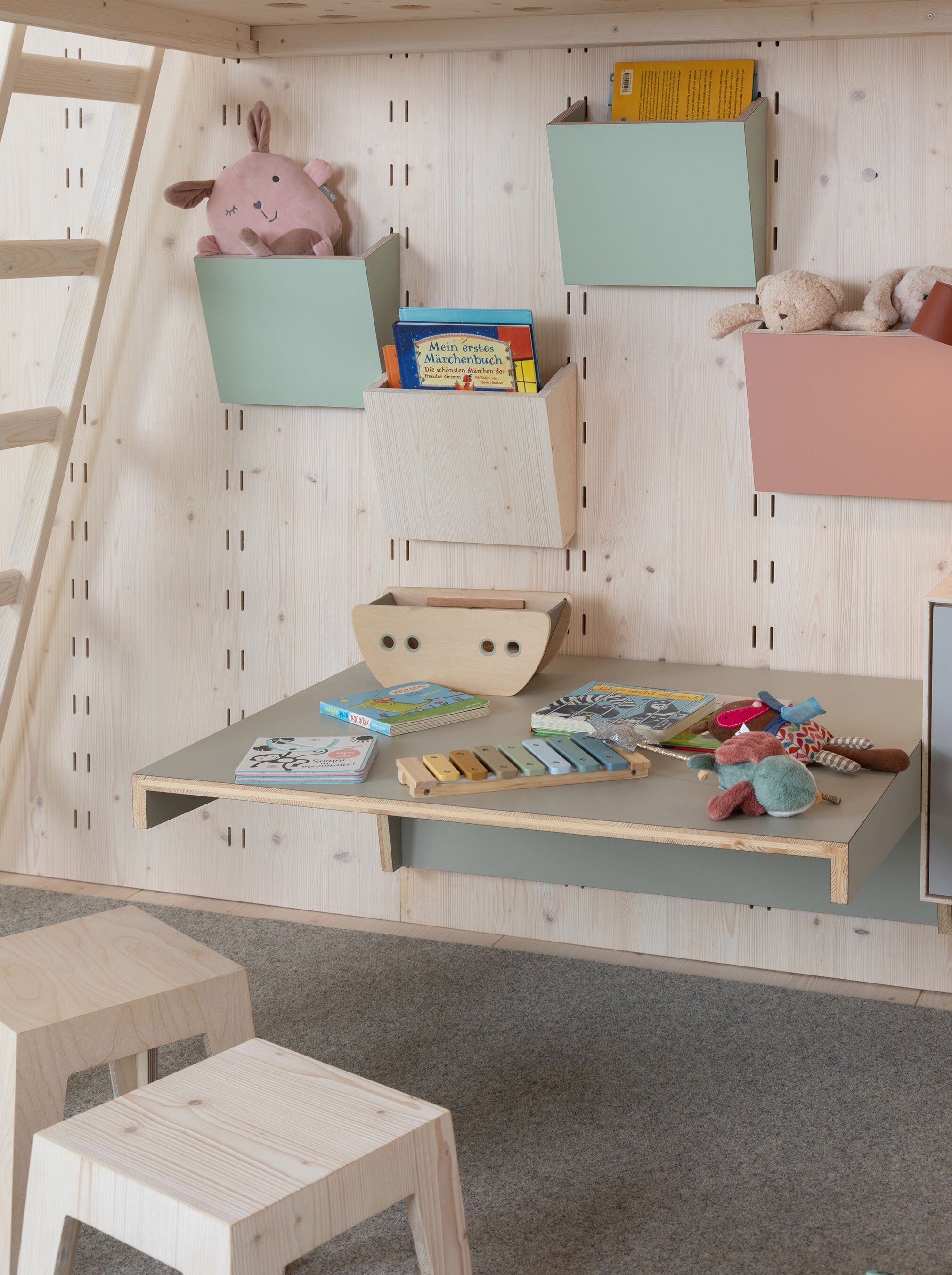 Деревянный шкаф для хранения для детских комнат Das ganze Leben Gustav Kids ARCH-00141628 - Вид №4