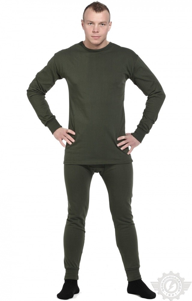 63140 Нательное белье оливковое  Толстовки, рубашки, футболки, тенниски размер 60-62 Спецодежда  - Вид №5