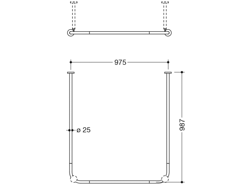 900.34.30060 Карниз HEWI System 900 - Вид №3