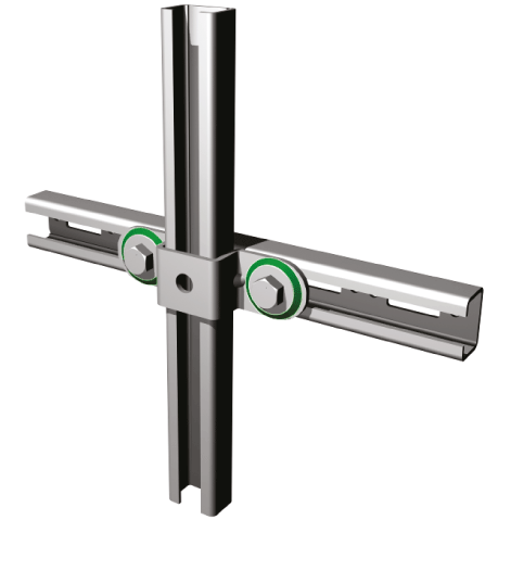 6584150 Монтажные профиля BIS RapidRail® Седельные соединители для создания конструкций из профиля RapidRail WALRAVEN  - Вид №2