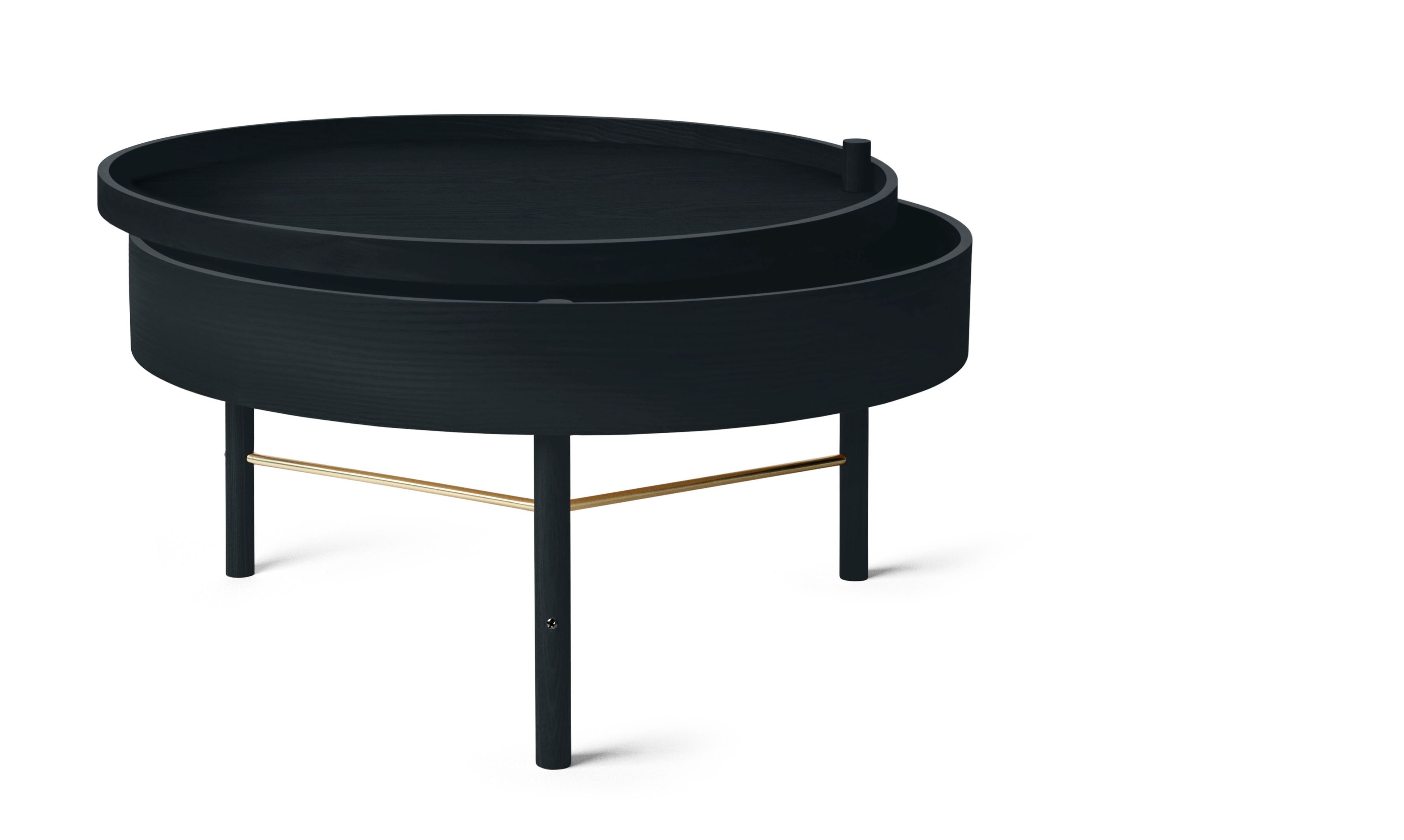 Деревянный круглый журнальный столик с отсеком для хранения Audo Copenhagen TURNING TABLE ARCH-00152144 - Вид №2