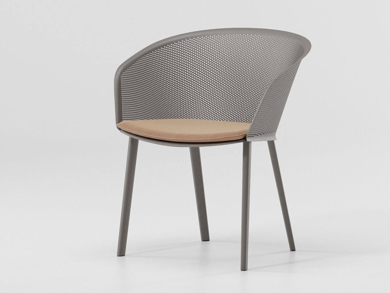 Алюминиевый садовый стул Kettal печать ARCH-00131684