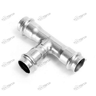 Тройник пресс 28 х 18 х 28 нержавеющая сталь IBP PS51300281828