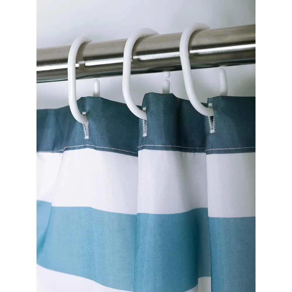 Штора для ванной Аквалиния Нэви SC7009B 180x180 см полиэстер цвет синий STLM-2145938 - Вид №1