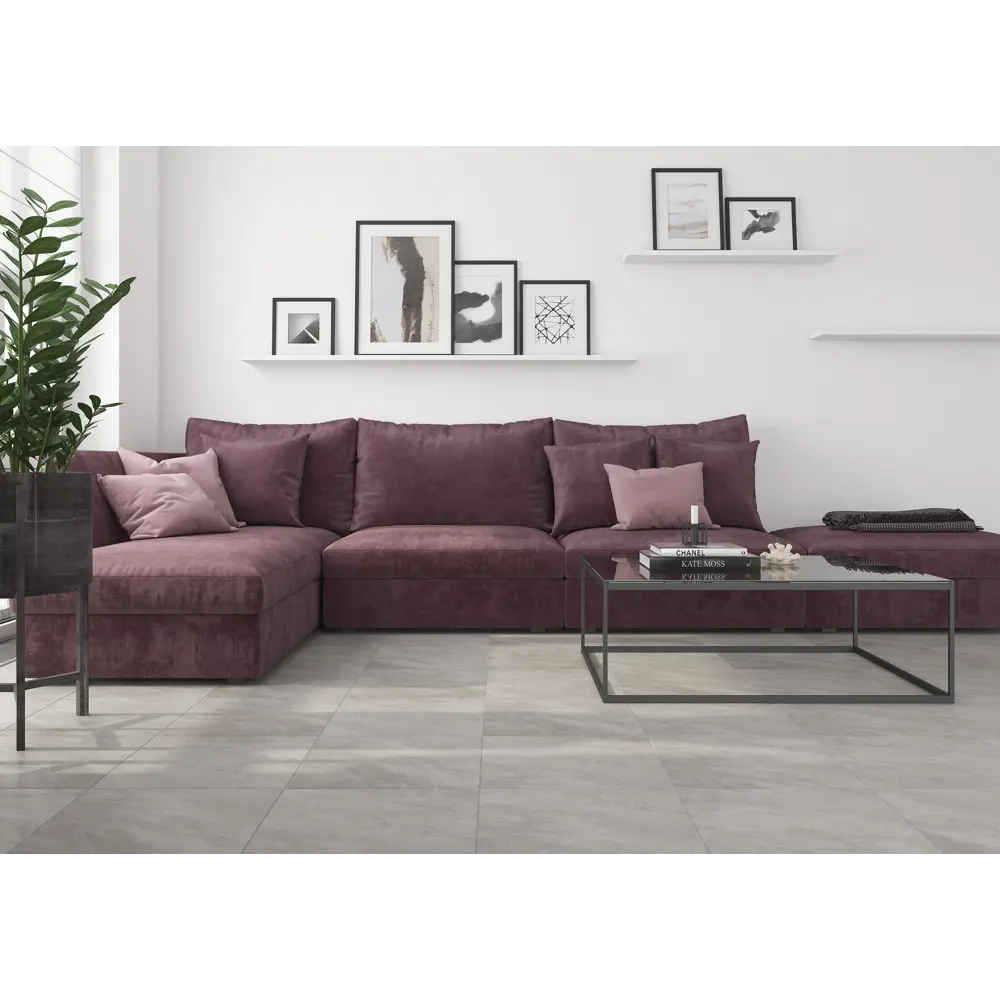 Глазурованный керамогранит Artens Canyon 42x42 см 1.58 м² матовый цвет серый 82774262 STLM-2164725 - Вид №4