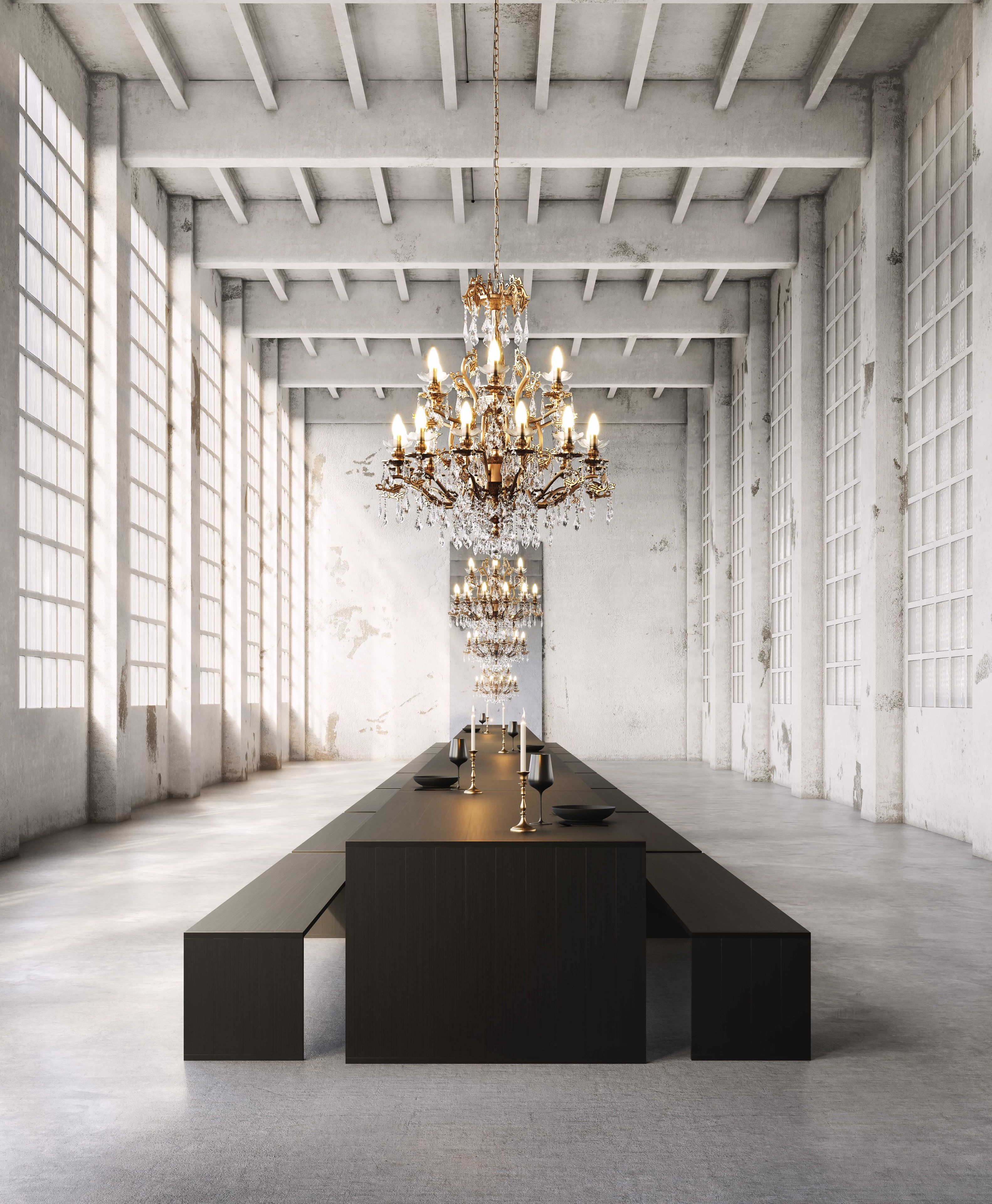 Прямоугольный анодированный алюминиевый стол GANDIABLASCO GBModular ARCH-00057207 - Вид №13