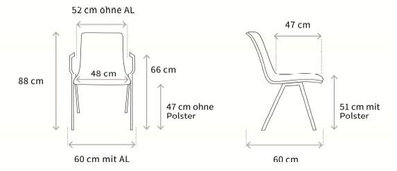Wagner Стул для конференций из ткани W20 sun-id-1498648 - Вид №1