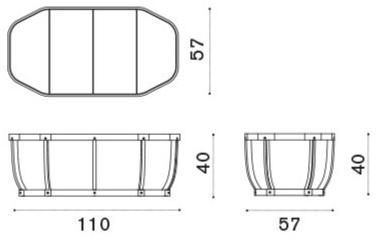Ethimo Низкий овальный столик для сада из тика Swing Swtr05 - Вид №7